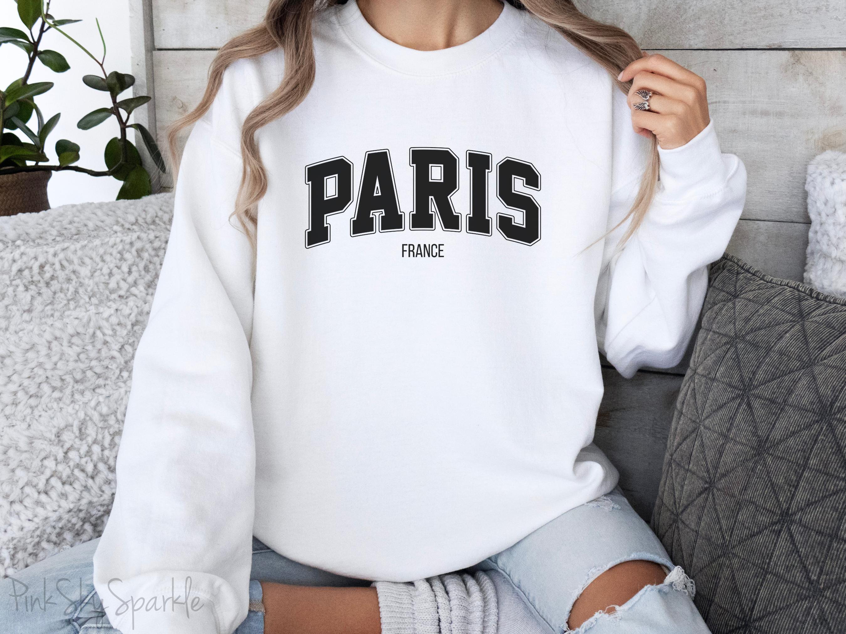 Paris, France Unisex Crewneck Sweatshirt_White