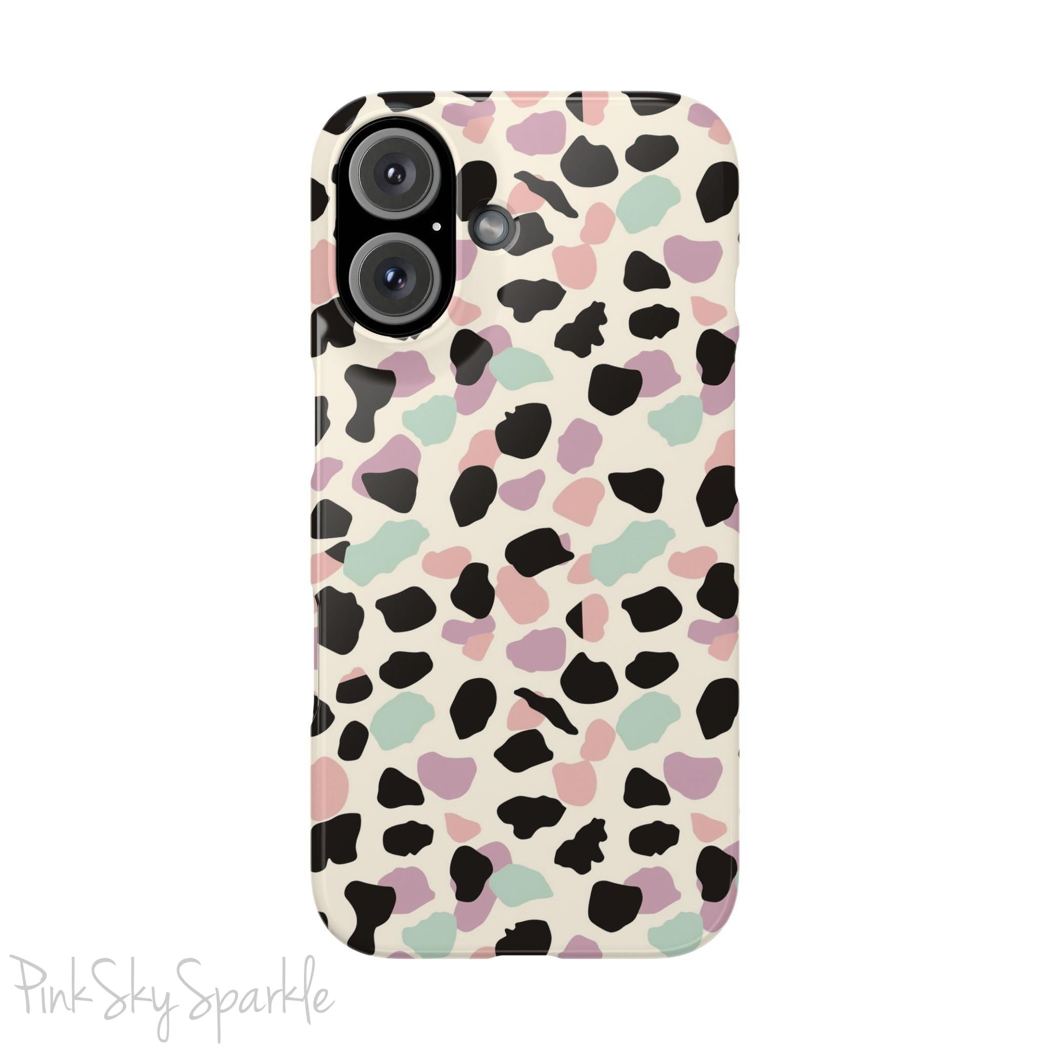 Pastel Cheetah Print Slim iPhone Case