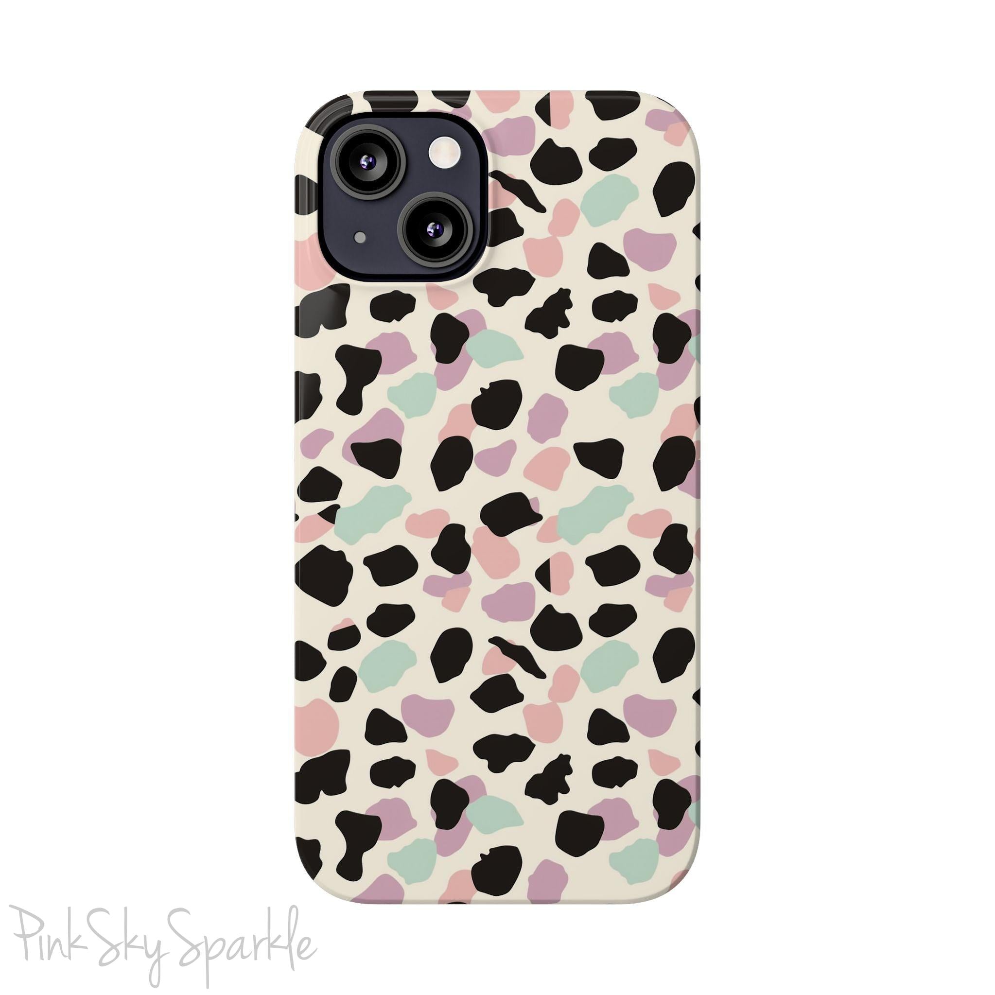 Pastel Cheetah Print Slim iPhone Case