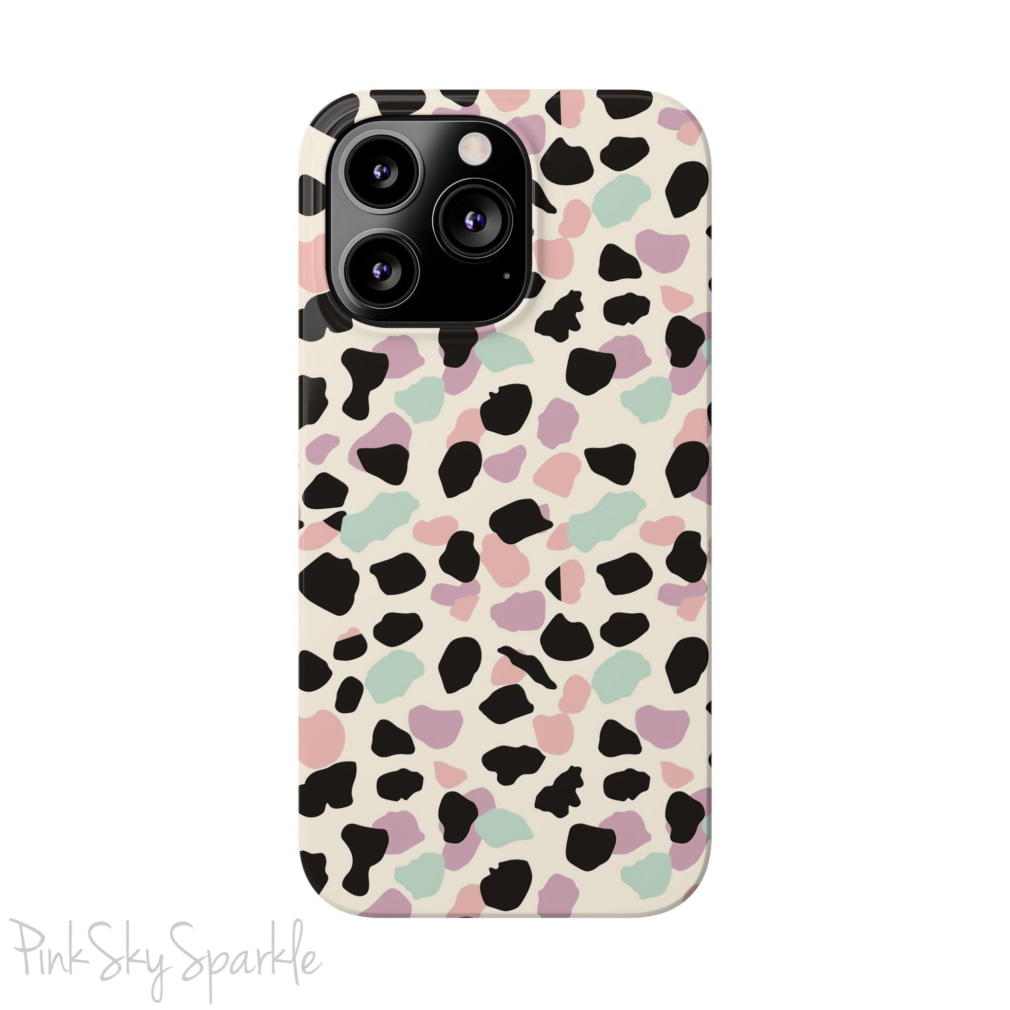 Pastel Cheetah Print Slim iPhone Case