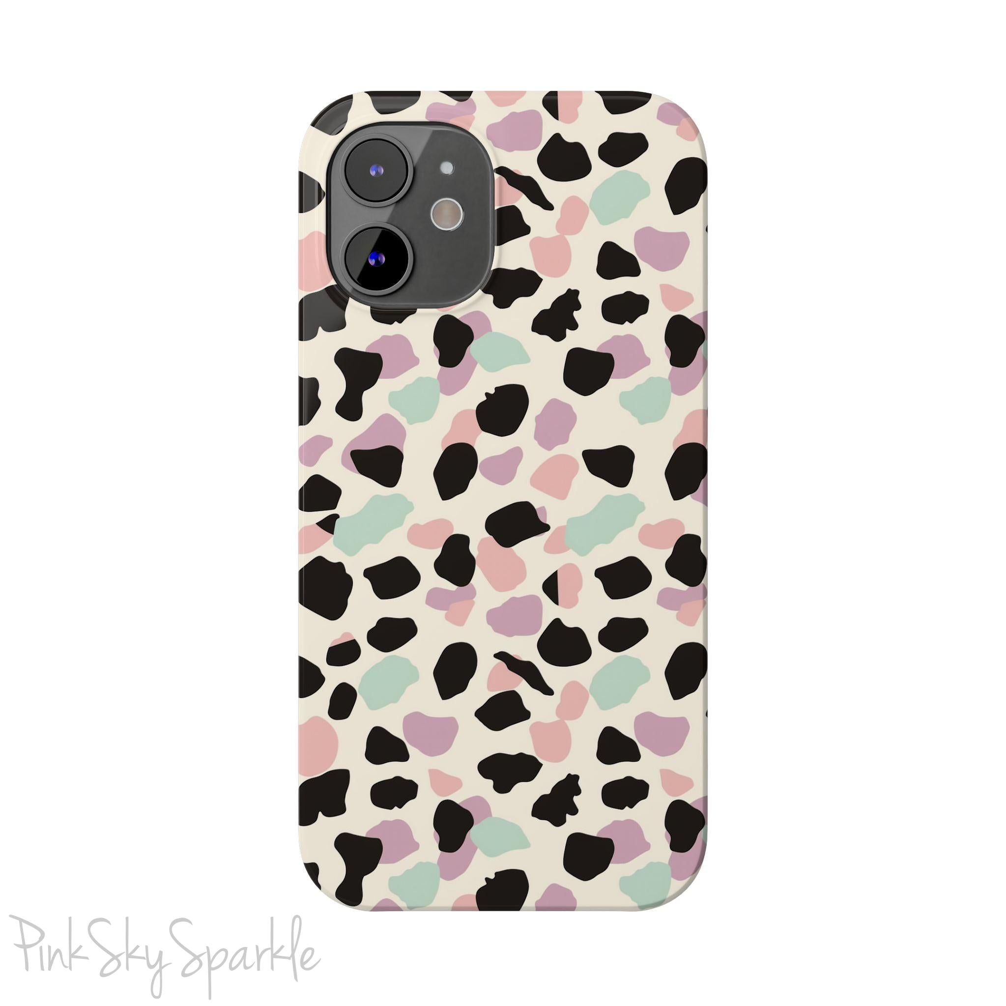 Pastel Cheetah Print Slim iPhone Case