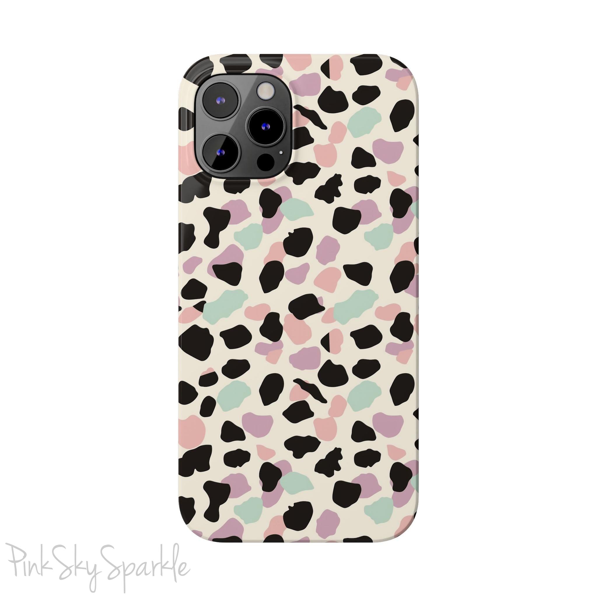 Pastel Cheetah Print Slim iPhone Case