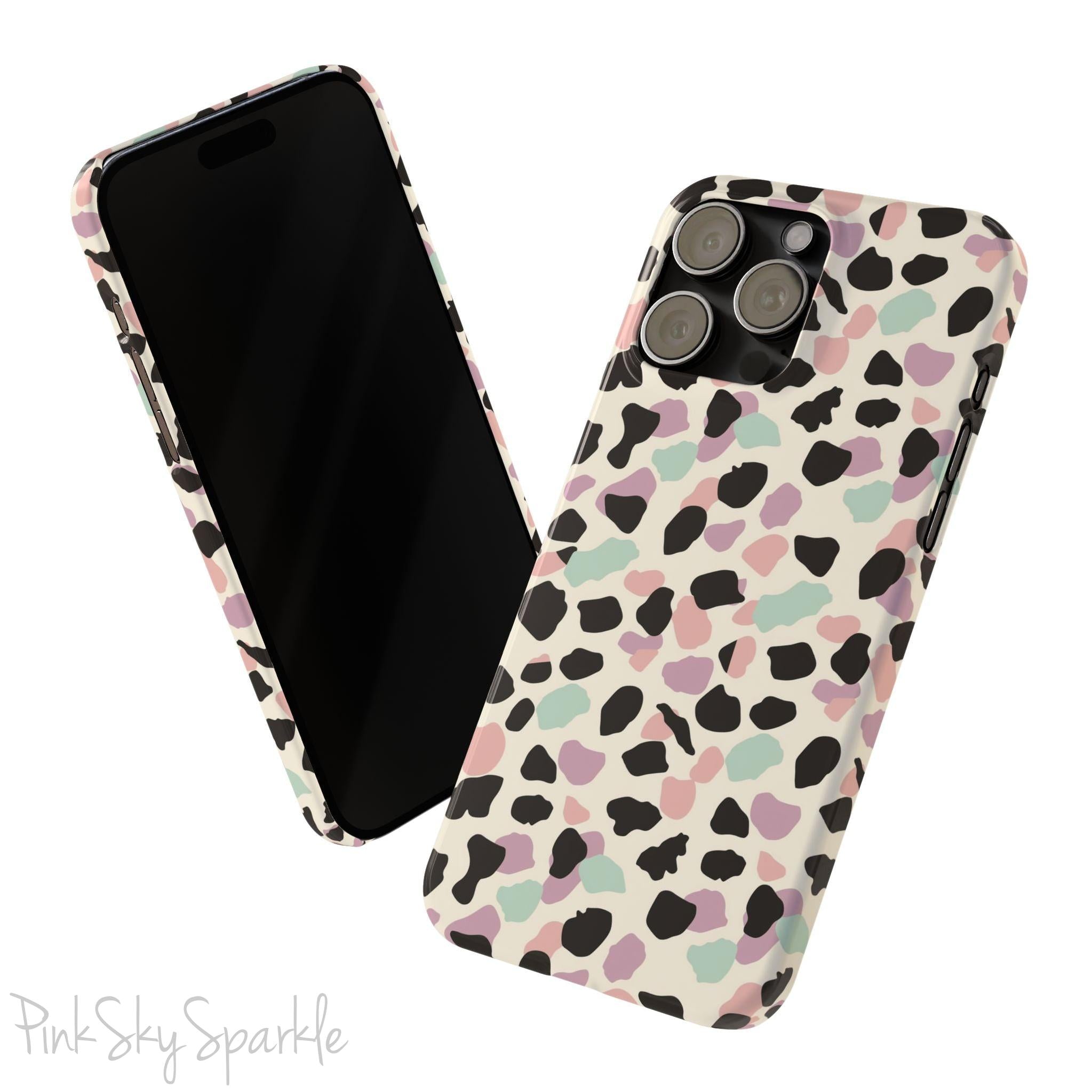 Pastel Cheetah Print Slim iPhone Case