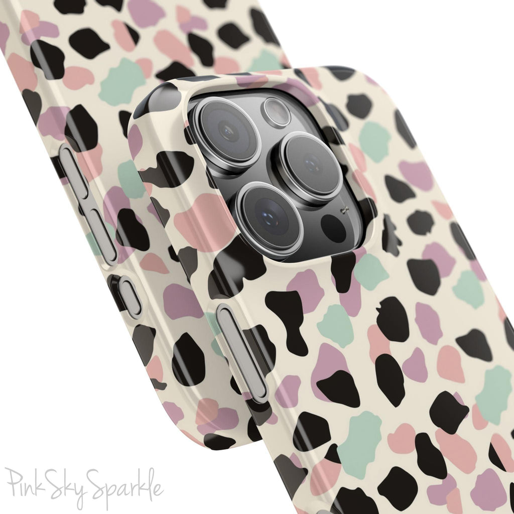 Pastel Cheetah Print Slim iPhone Case