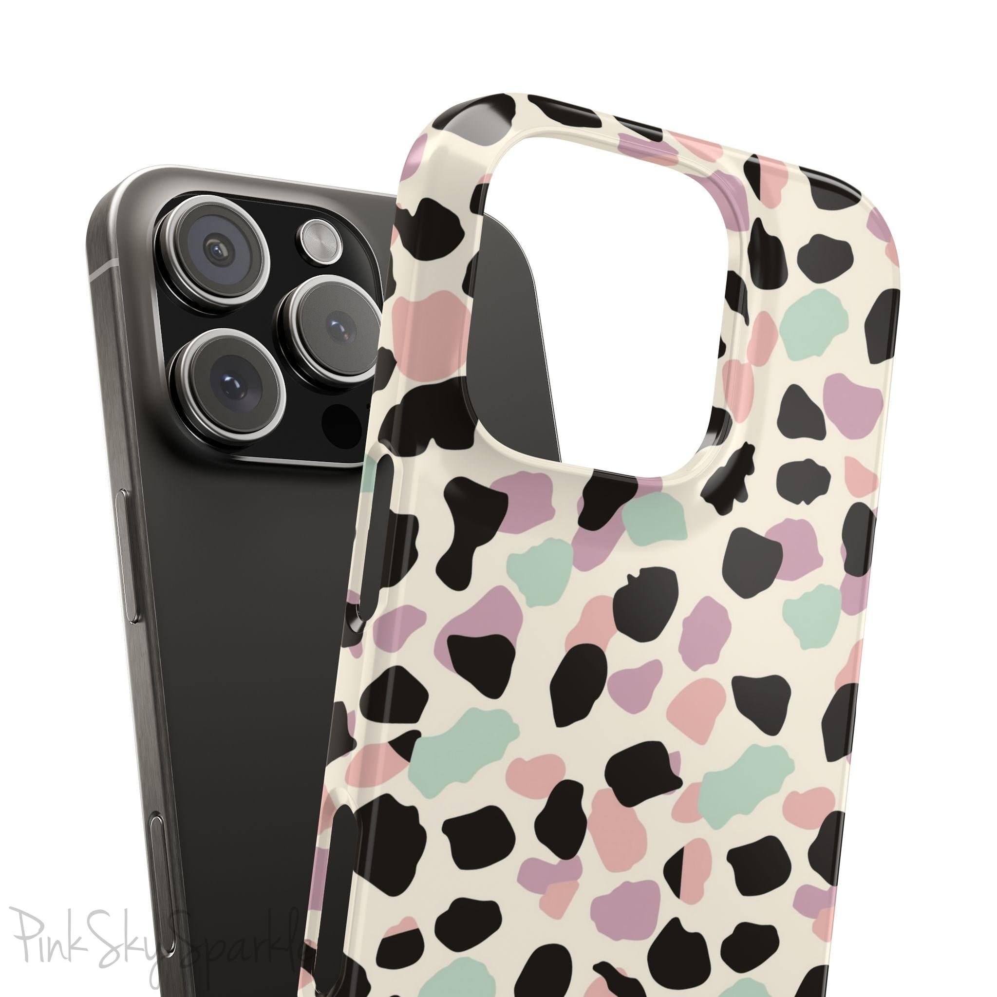 Pastel Cheetah Print Slim iPhone Case