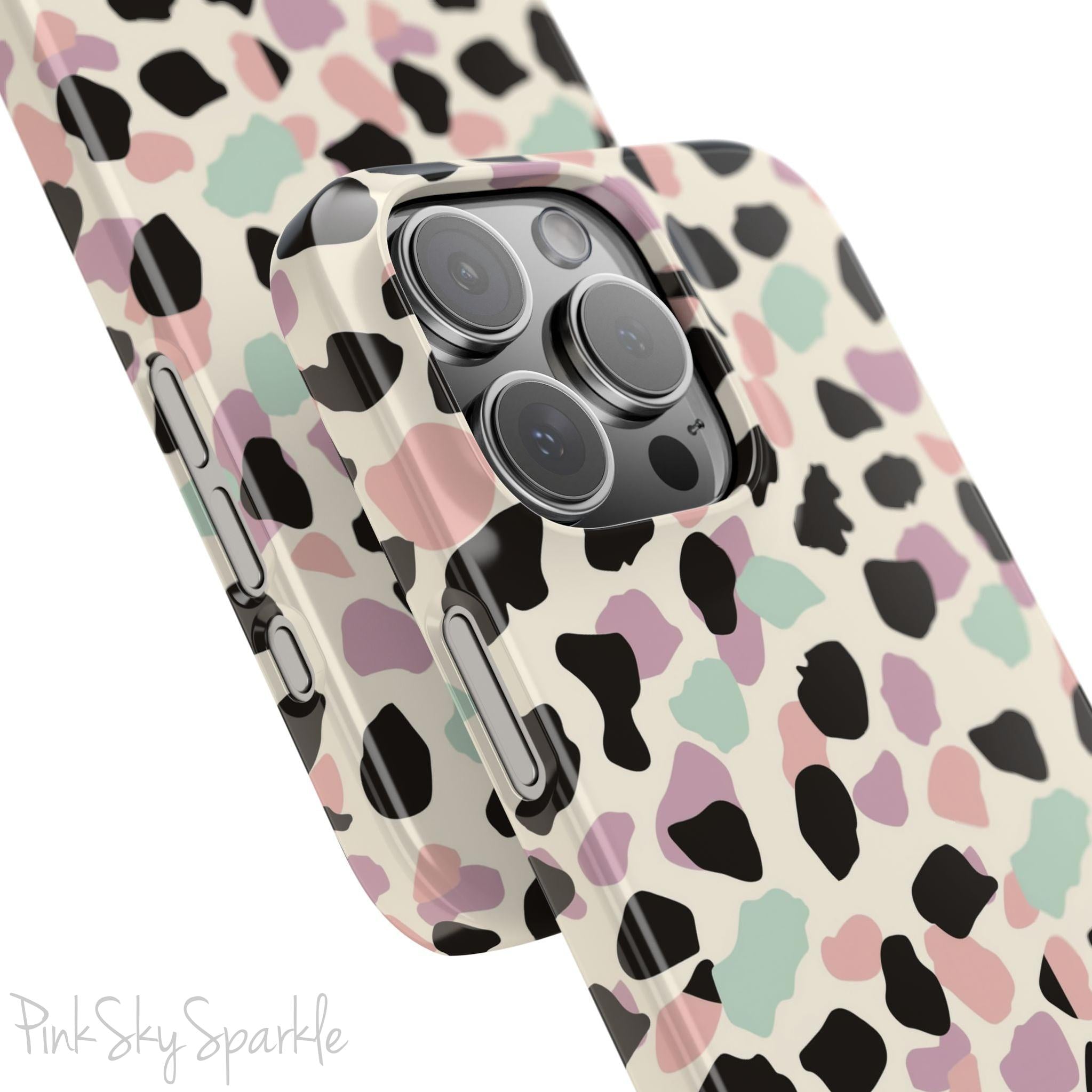 Pastel Cheetah Print Slim iPhone Case