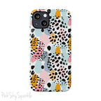Pastel Leopard Print Slim iPhone Case