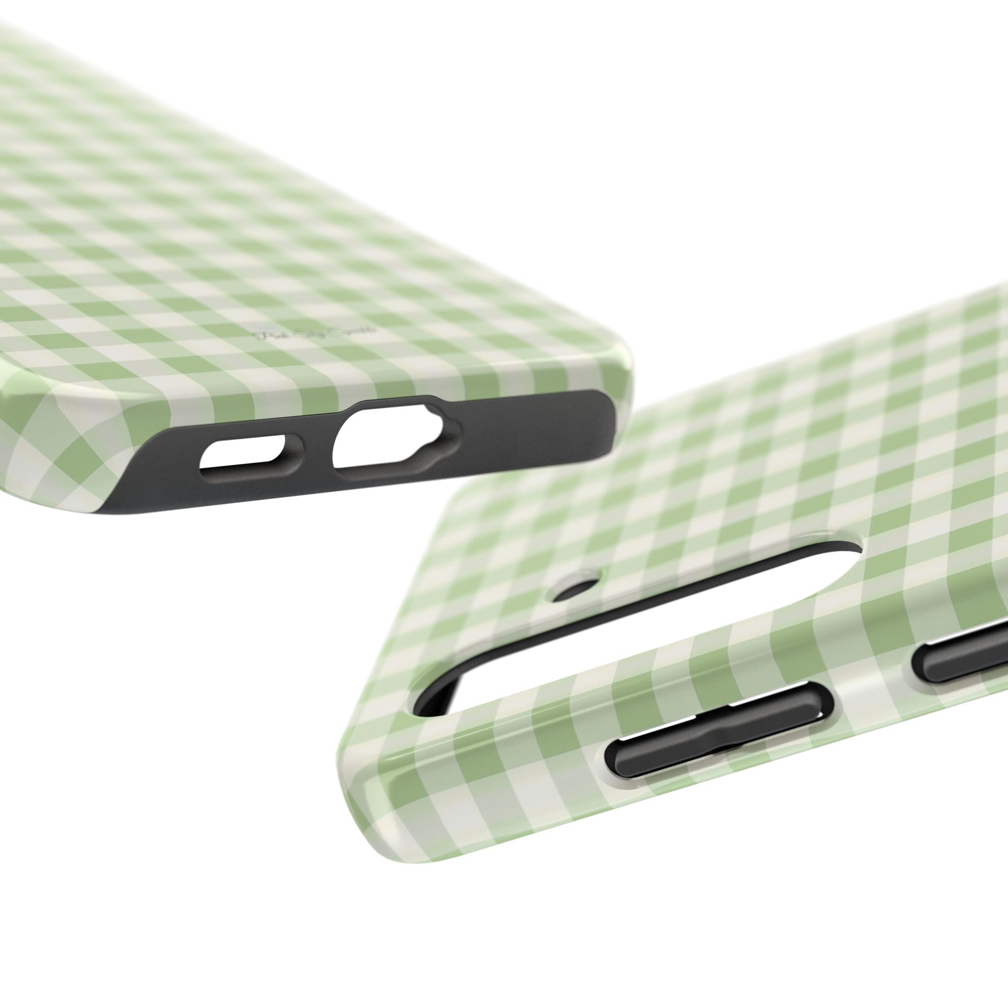 Pastel Picnic Green Gingham Tough Samsung Galaxy Phone Case
