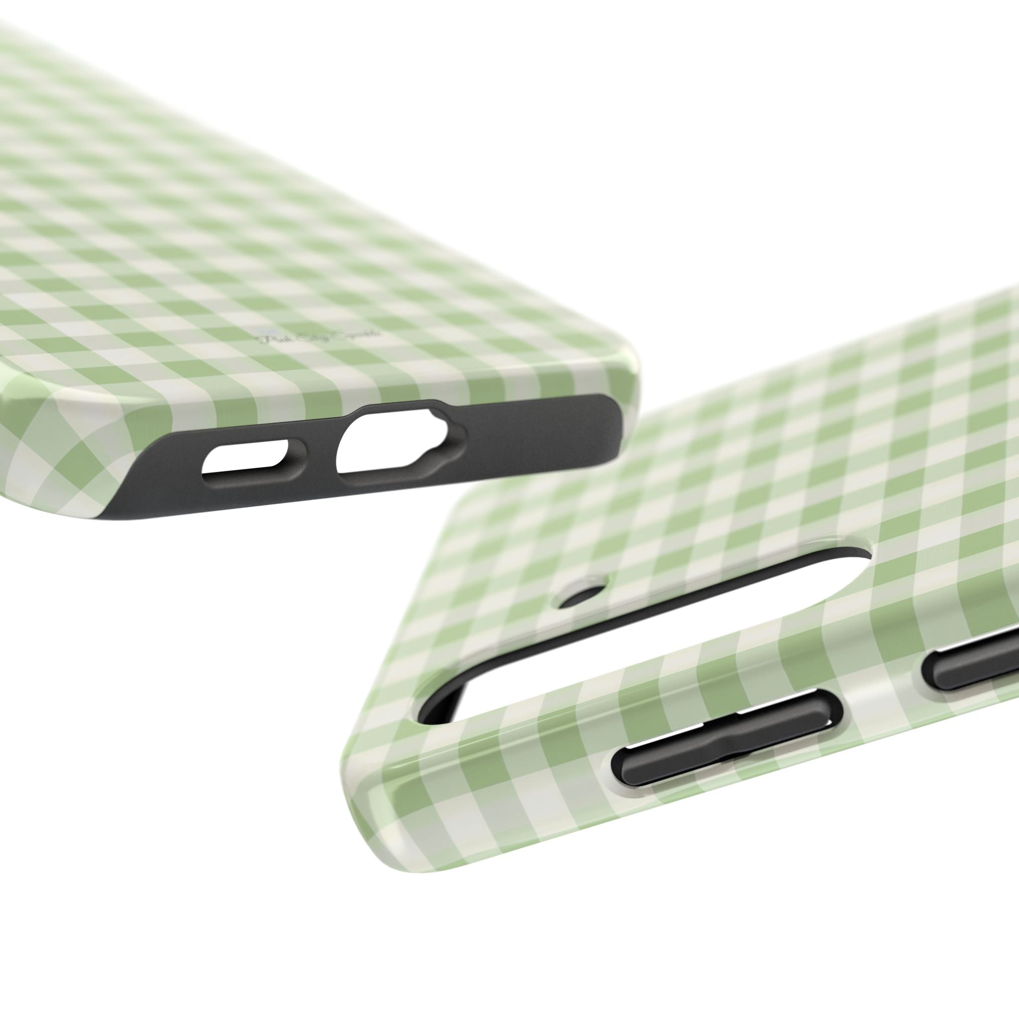 Pastel Picnic Green Gingham Tough Samsung Galaxy Phone Case