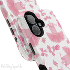 Grace and charm come together with the Petit Pirouette Magnetic iPhone Case. Featuring delicate pink tutus and elegant pink bows in, this case is perfect for dance lovers and those who adore coquette aesthetics. Stylish, durable, and compatible with iPhone models 13, 14, 15, and 16.