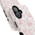 Pink French Toile Floral Rabbit Magnetic iPhone Case