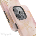 Pink & Gold Winter Wonderland Magnetic iPhone Case