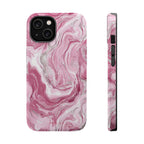 Pink Melted Marble Magnetic iPhone Case