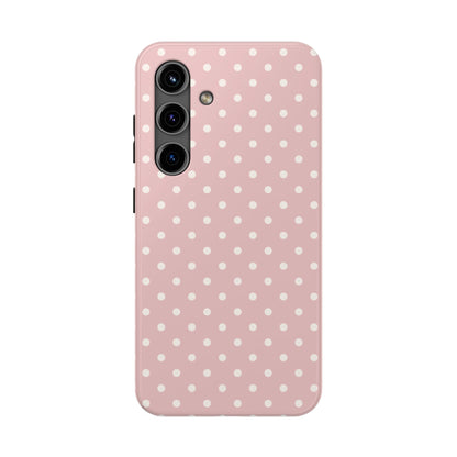 Pink Polka Dots Samsung Galaxy Phone Case