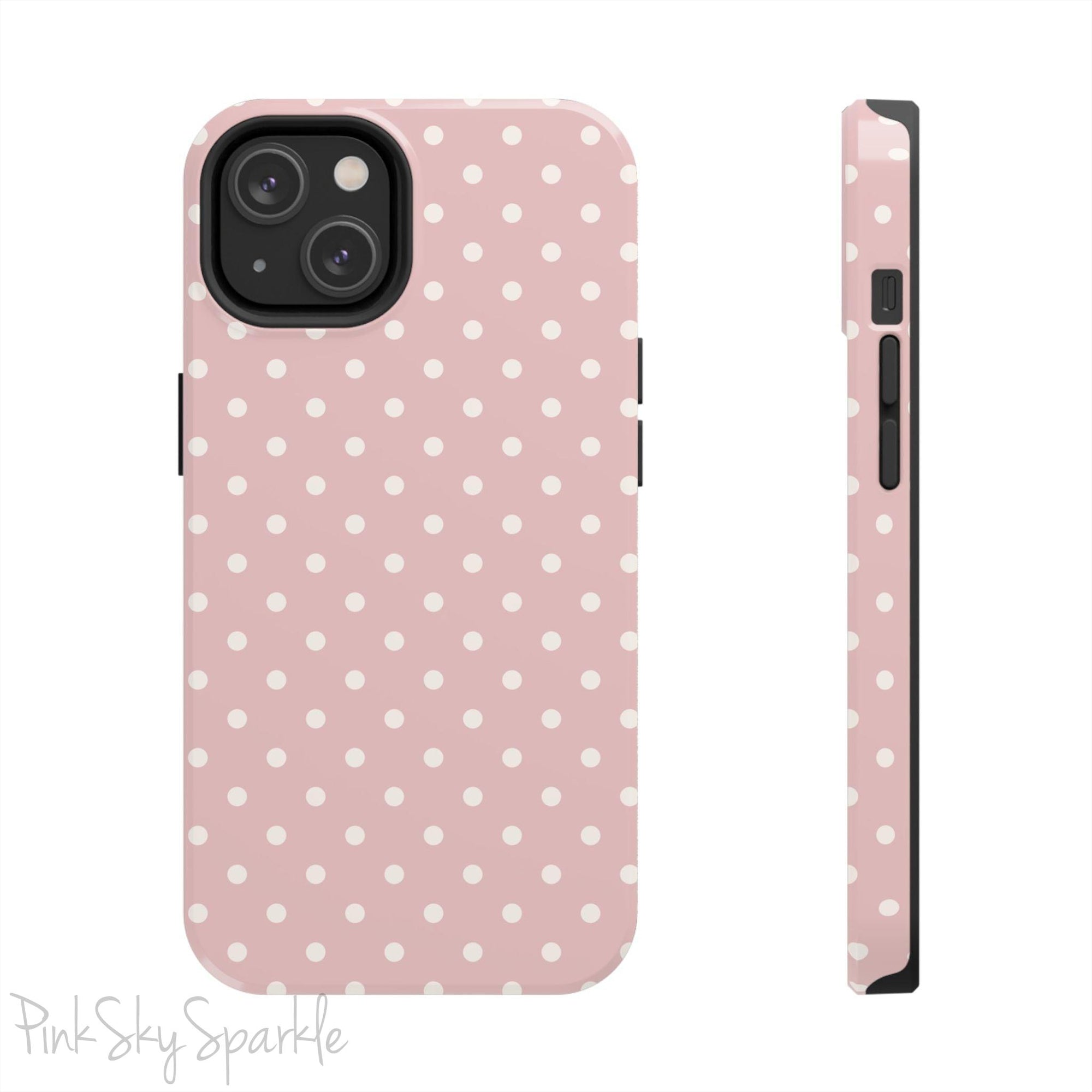 Pink Polka Dots iPhone Case