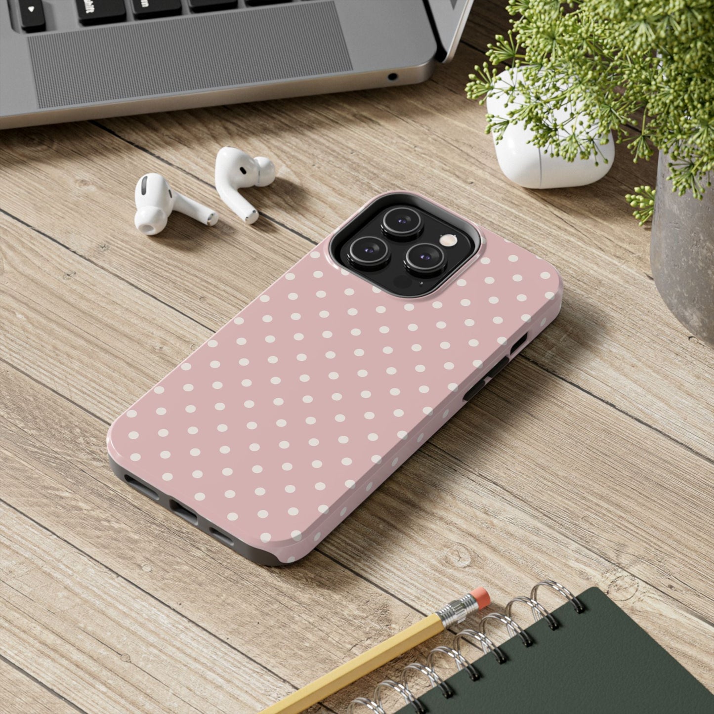 Pink Polka Dots iPhone Case