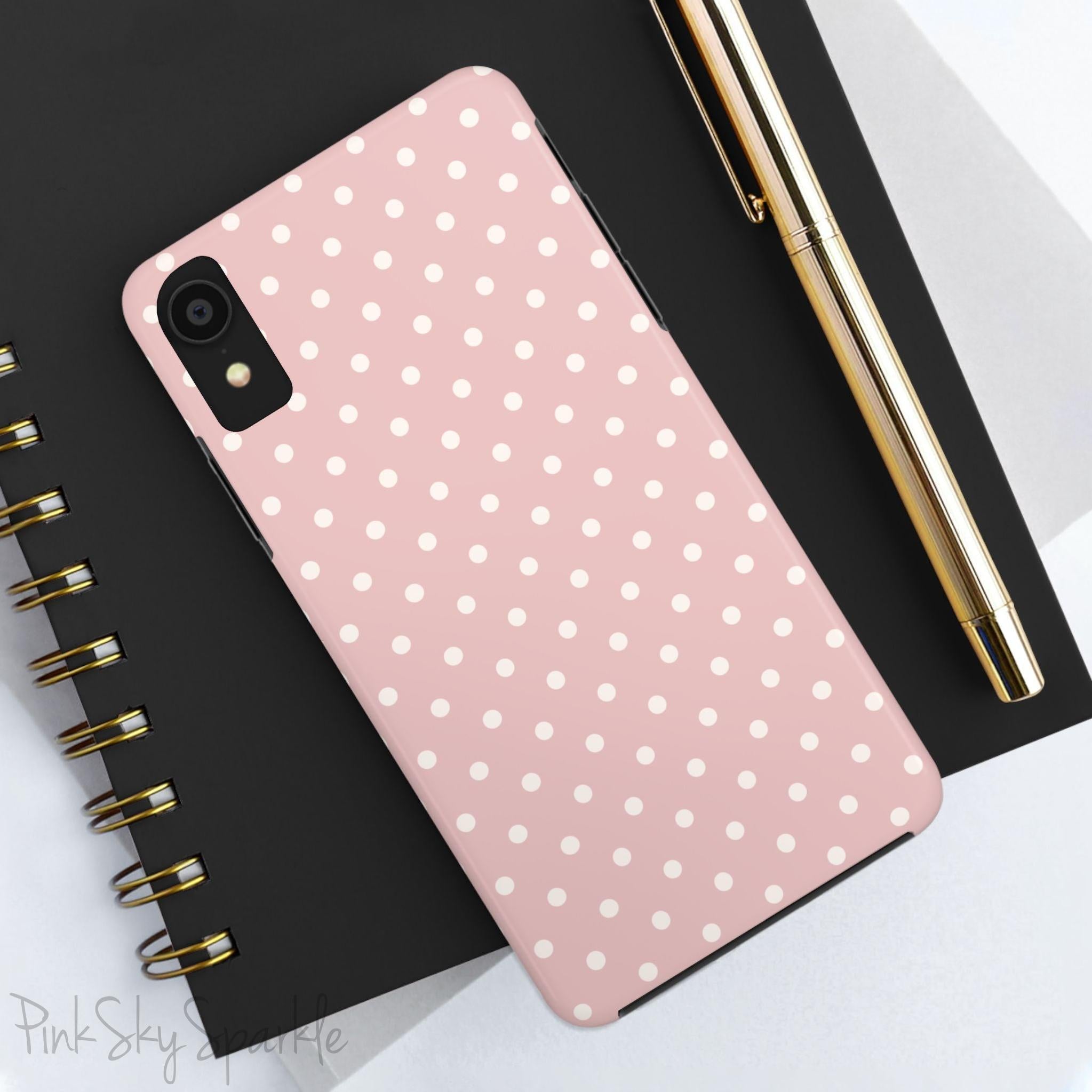 Pink Polka Dots iPhone Case