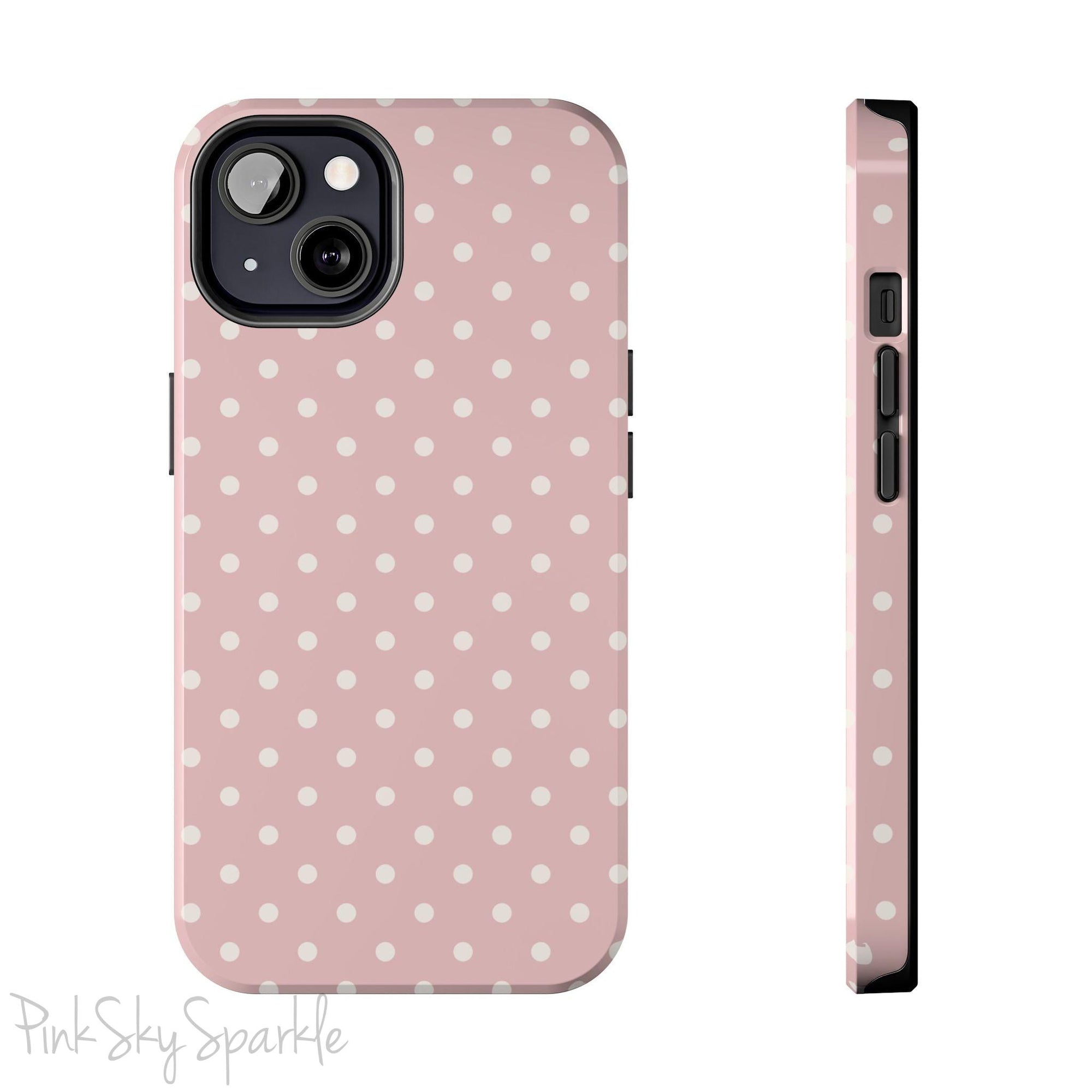 Pink Polka Dots iPhone Case