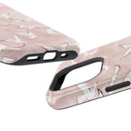 Pink Seagull Print Magnetic iPhone Case