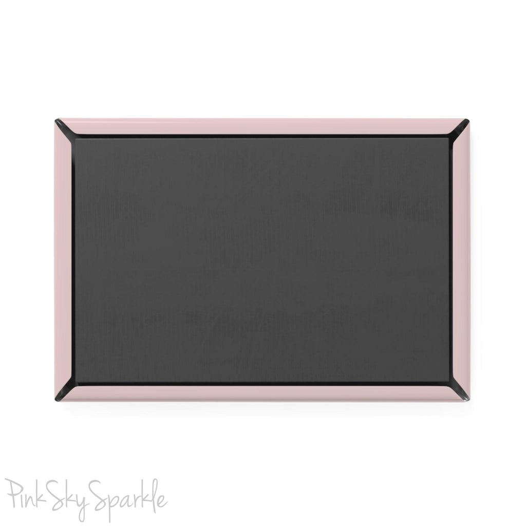 Pink Vibes Only Rectangle Button Magnet