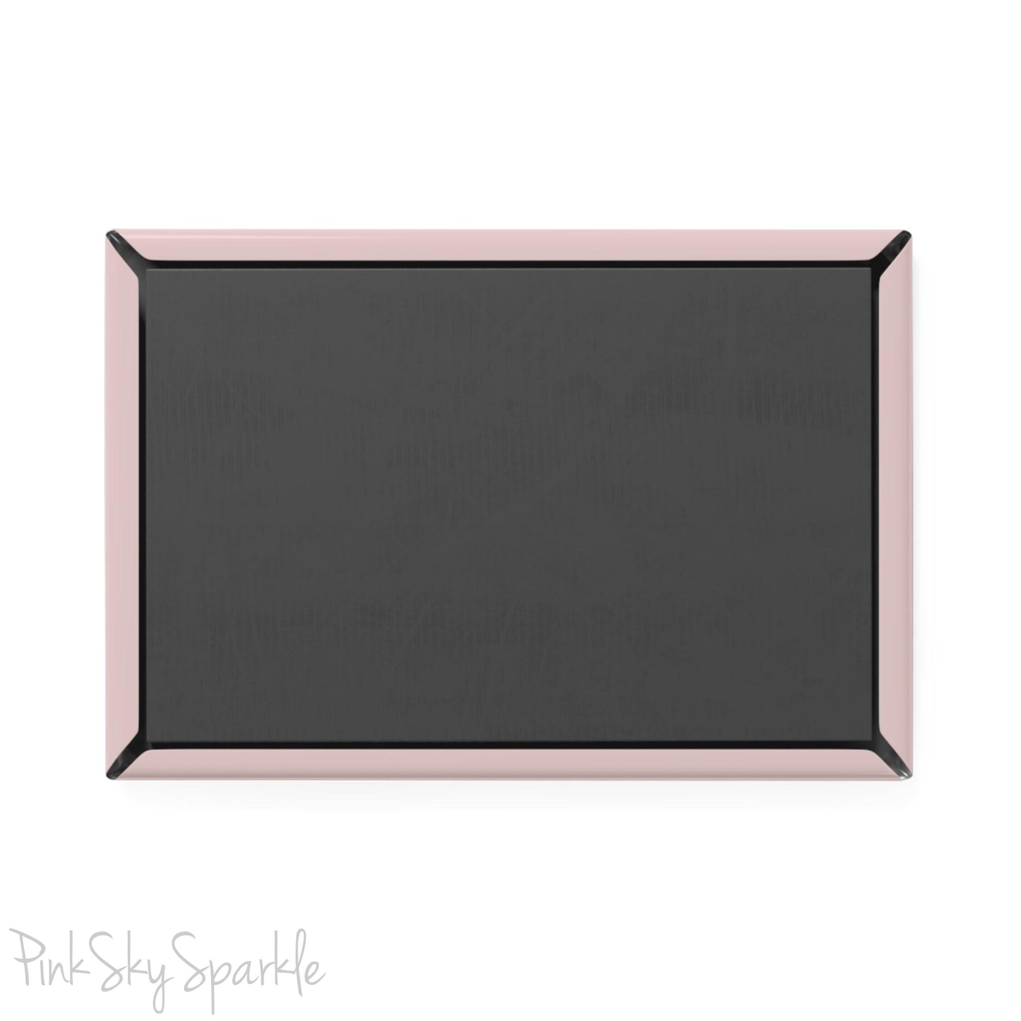 Pink Vibes Only Rectangle Button Magnet