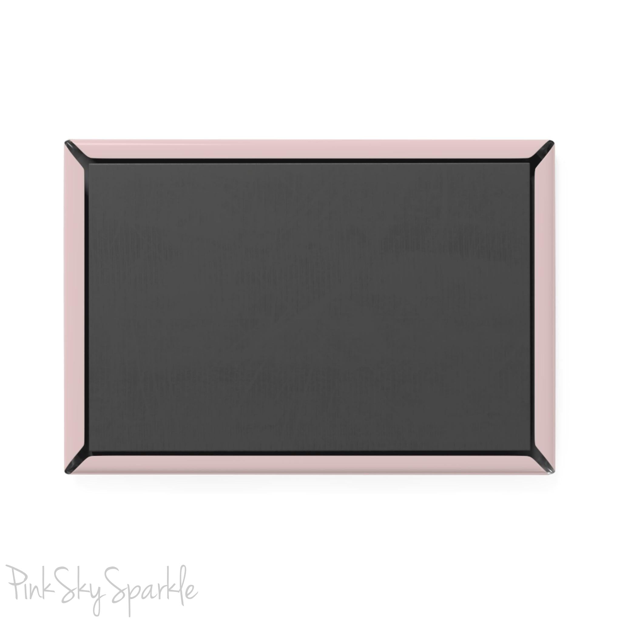 Pink Vibes Only Rectangle Button Magnet