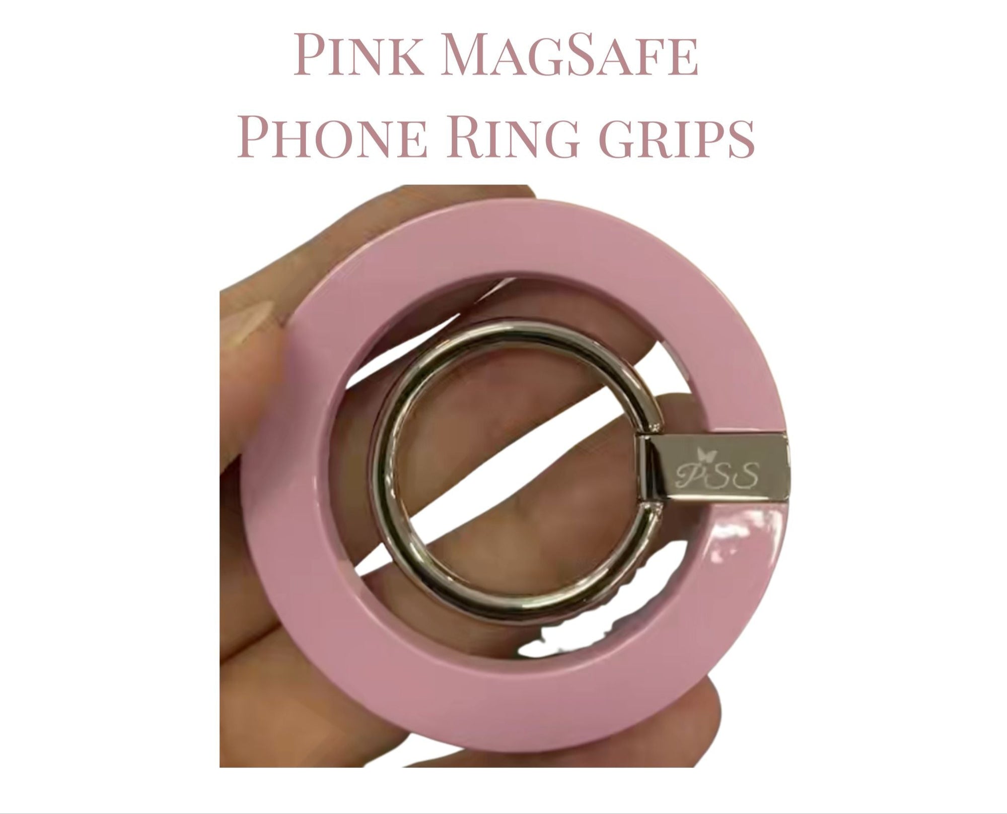 Pink MagSafe Phone Ring Grip