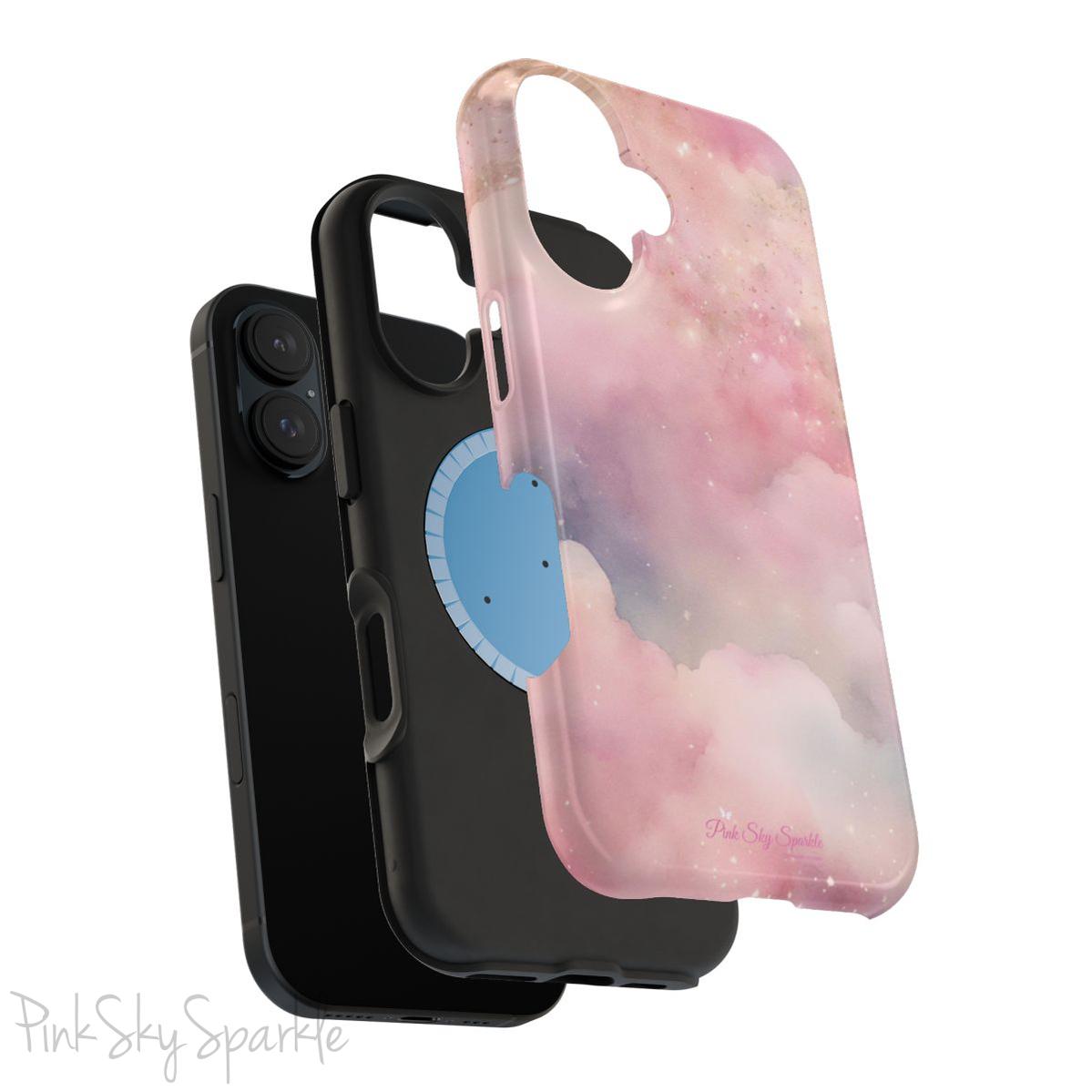 Pink Sky Magic iPhone 16 Case - Pink Sky Sparkle