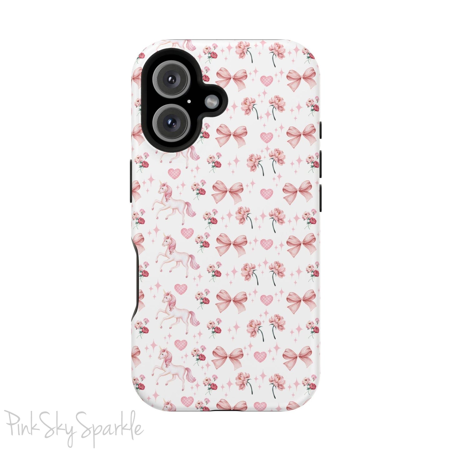 Pink Unicorn Coquette Magnetic iPhone Case