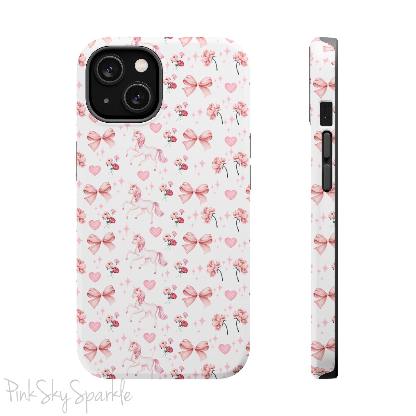 Pink Unicorn Coquette Magnetic iPhone Case