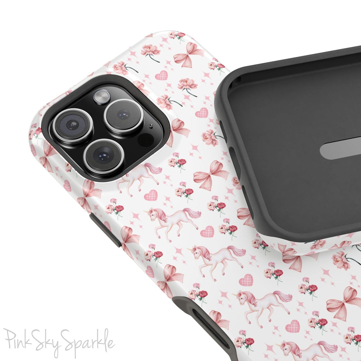 Pink Unicorn Coquette Magnetic iPhone Case