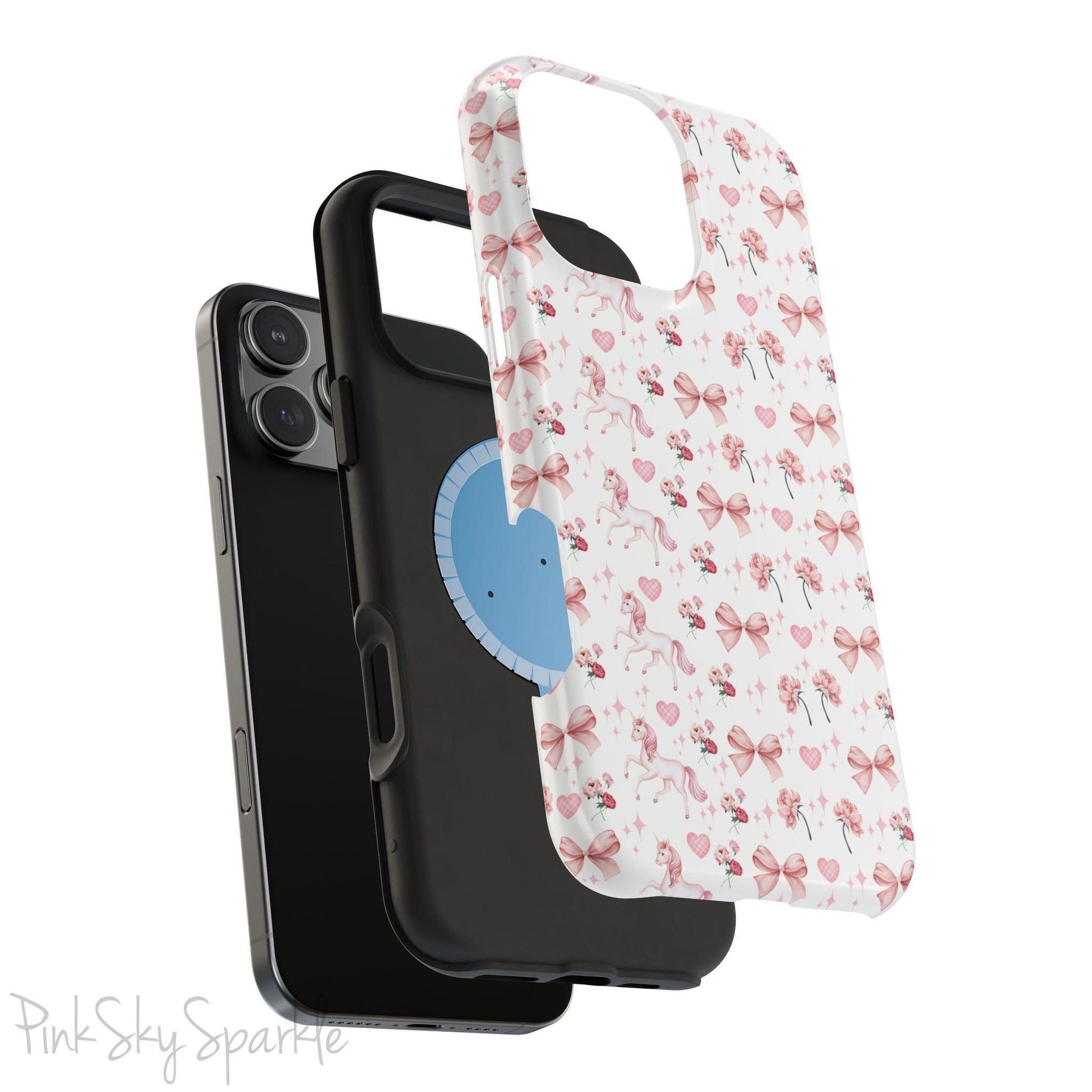 Pink Unicorn Coquette Magnetic iPhone Case