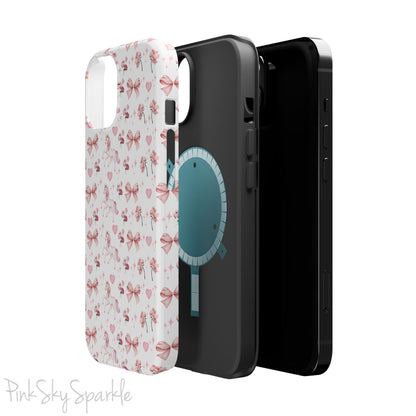 Pink Unicorn Coquette Magnetic iPhone Case