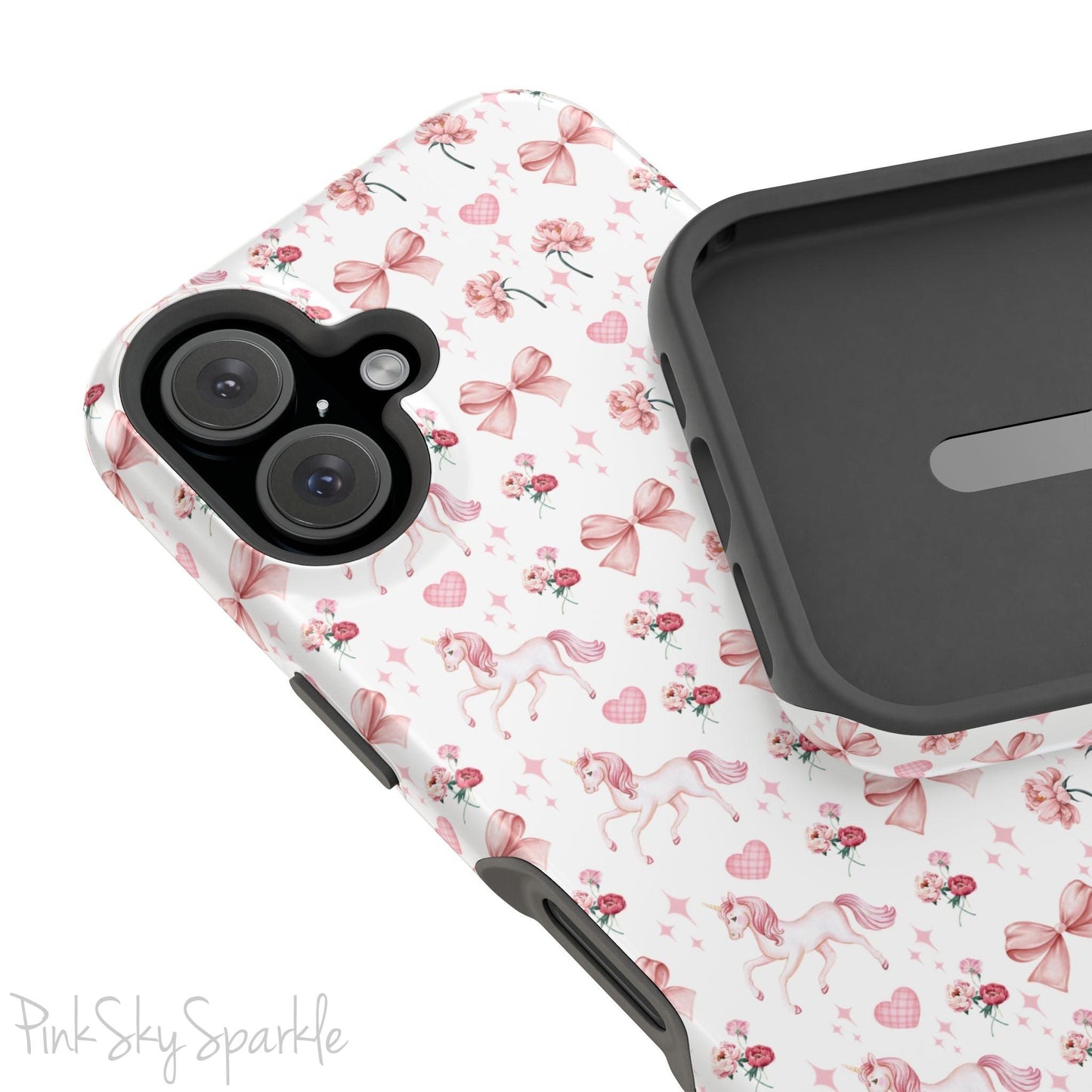 Pink Unicorn Coquette Magnetic iPhone Case