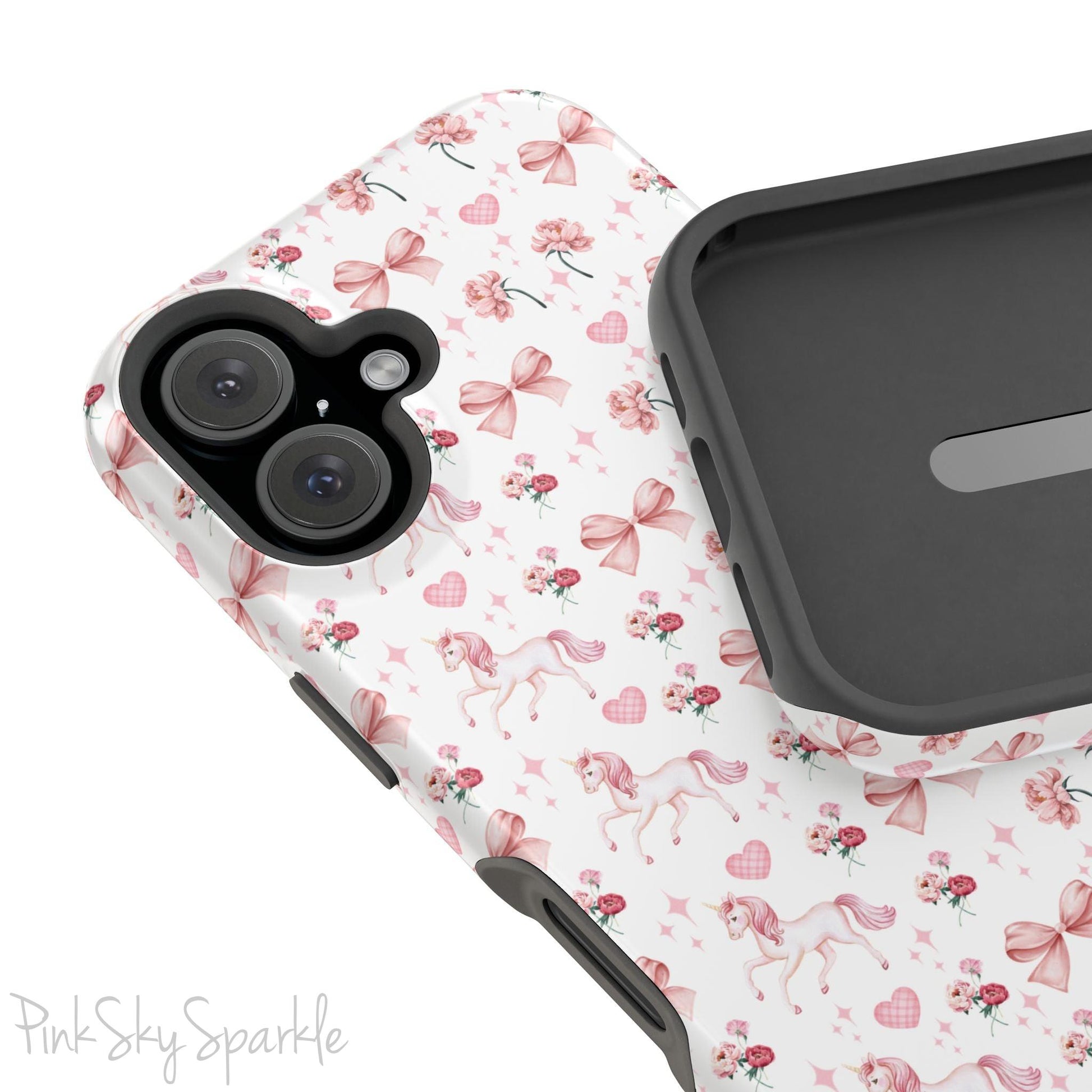 Pink Unicorn Coquette Magnetic iPhone Case