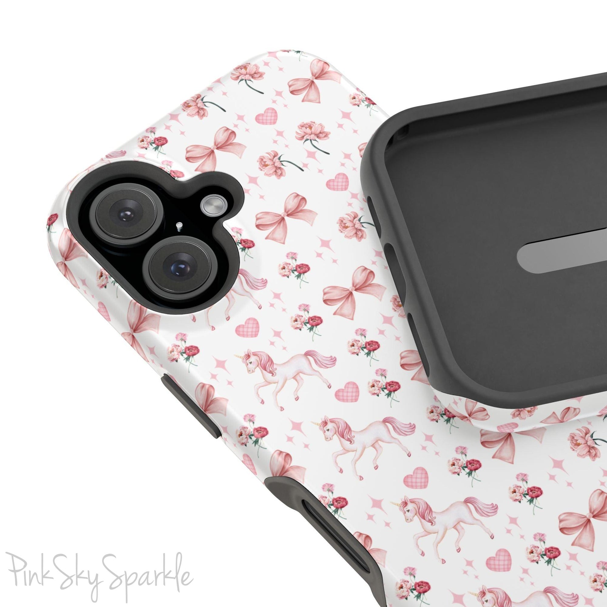Pink Unicorn Coquette Magnetic iPhone Case
