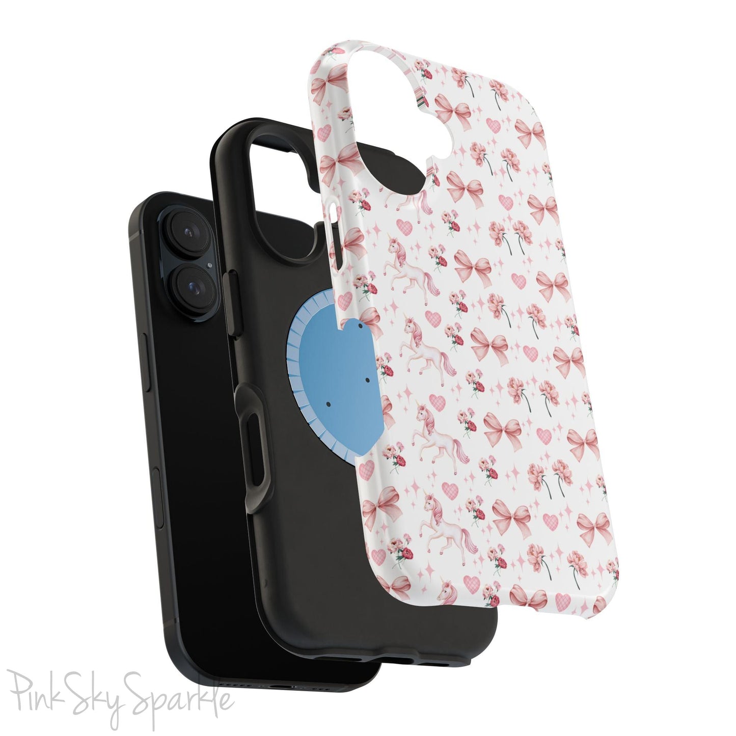 Pink Unicorn Coquette Magnetic iPhone Case