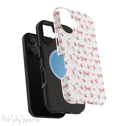 Pink Unicorn Coquette Magnetic iPhone Case