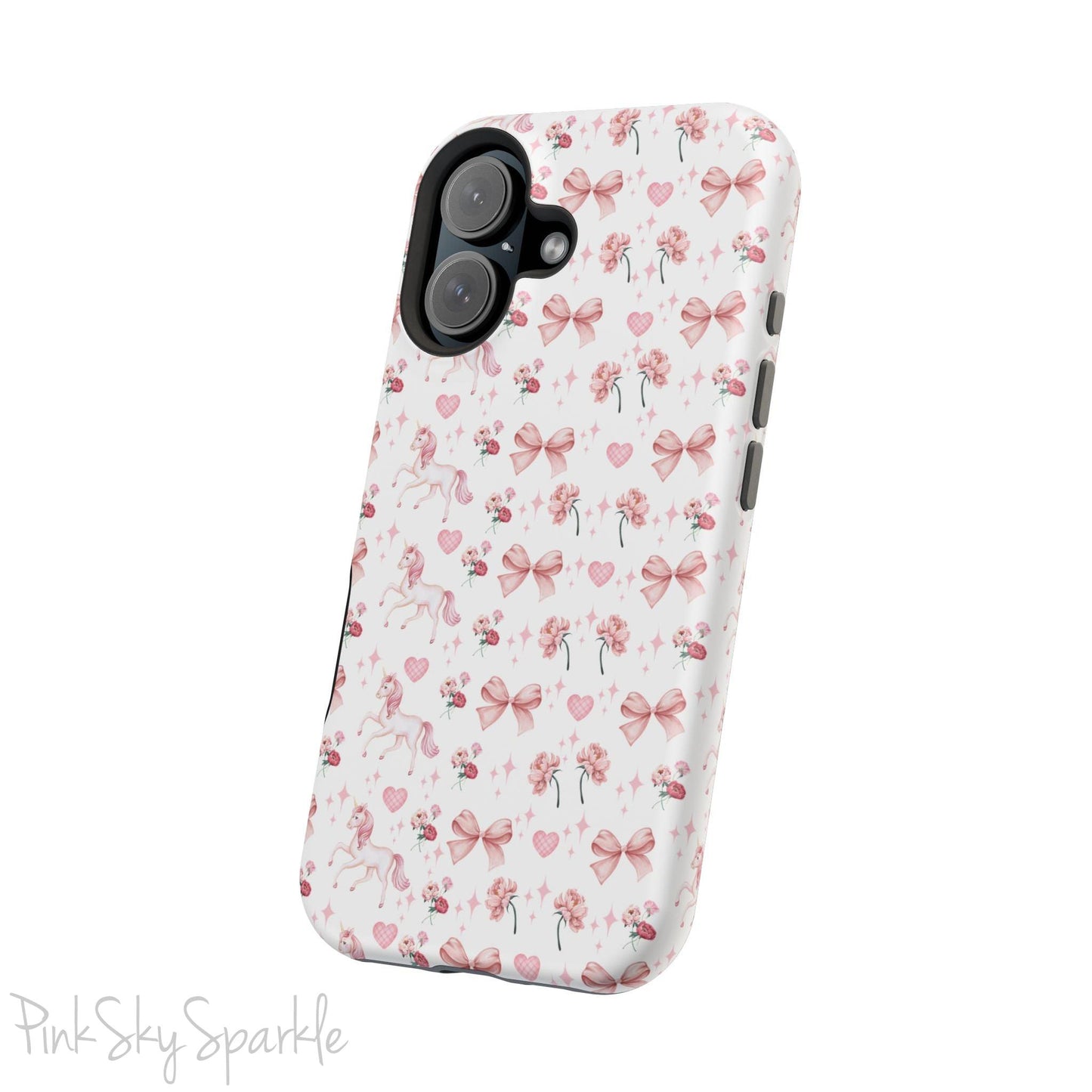 Pink Unicorn Coquette Magnetic iPhone Case