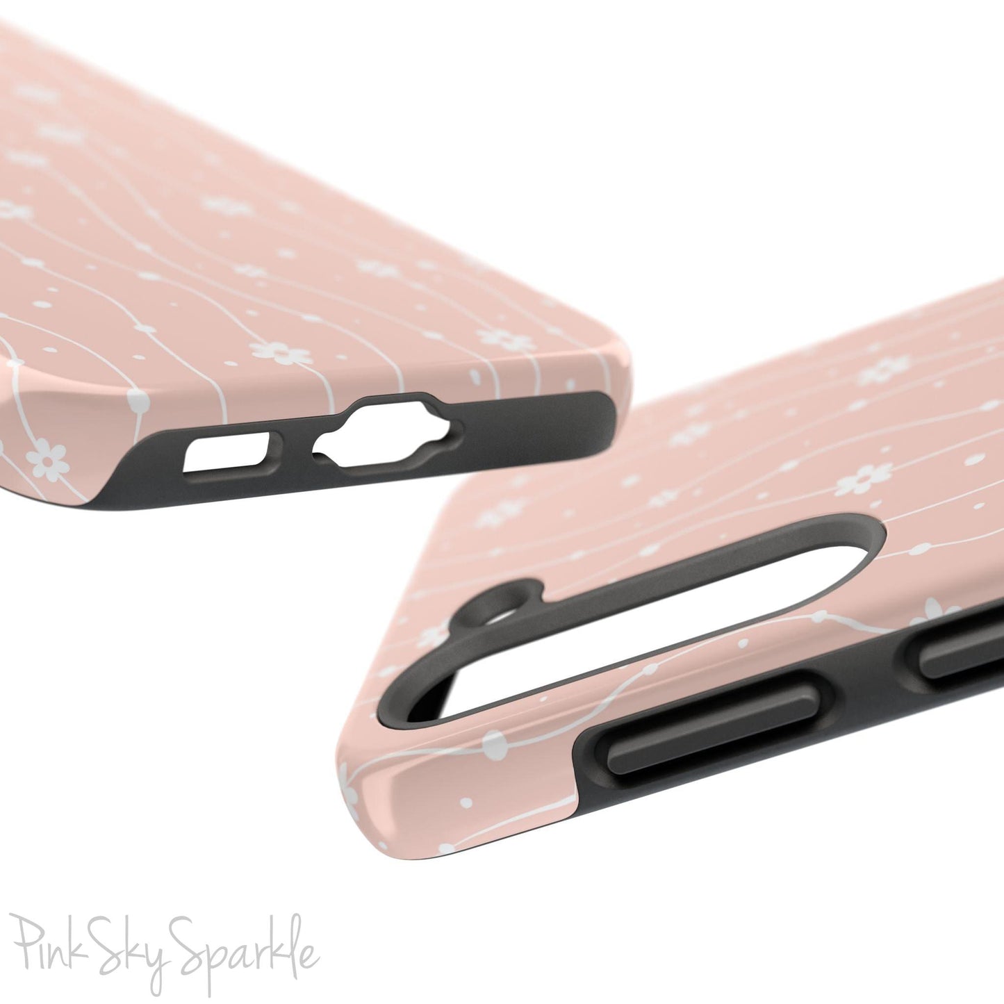 Pink Wavy Daisy Samsung Galaxy Phone Case