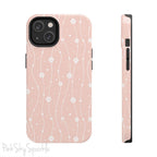 Pink Wavy Daisy iPhone Case