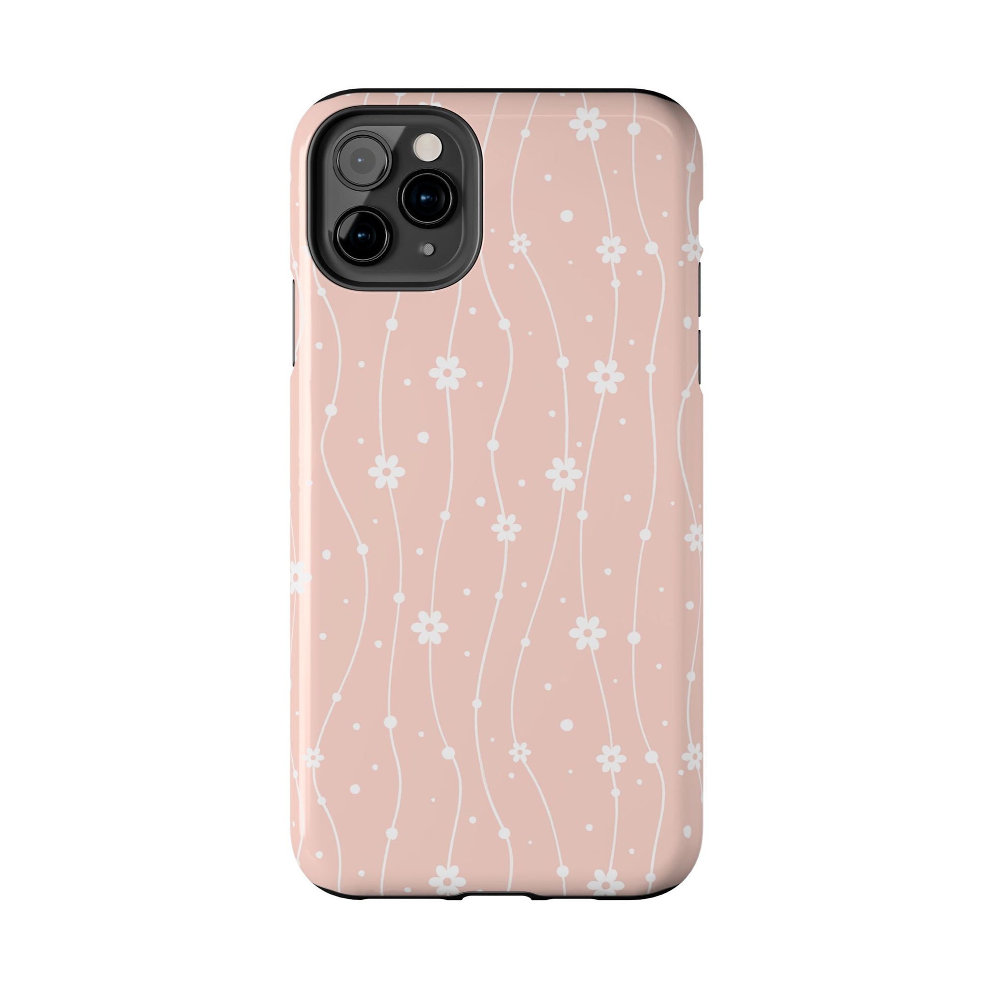 Pink Wavy Daisy iPhone Case 22