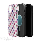 Pink and Purple Pumpkin Patch Magnetic iPhone Case