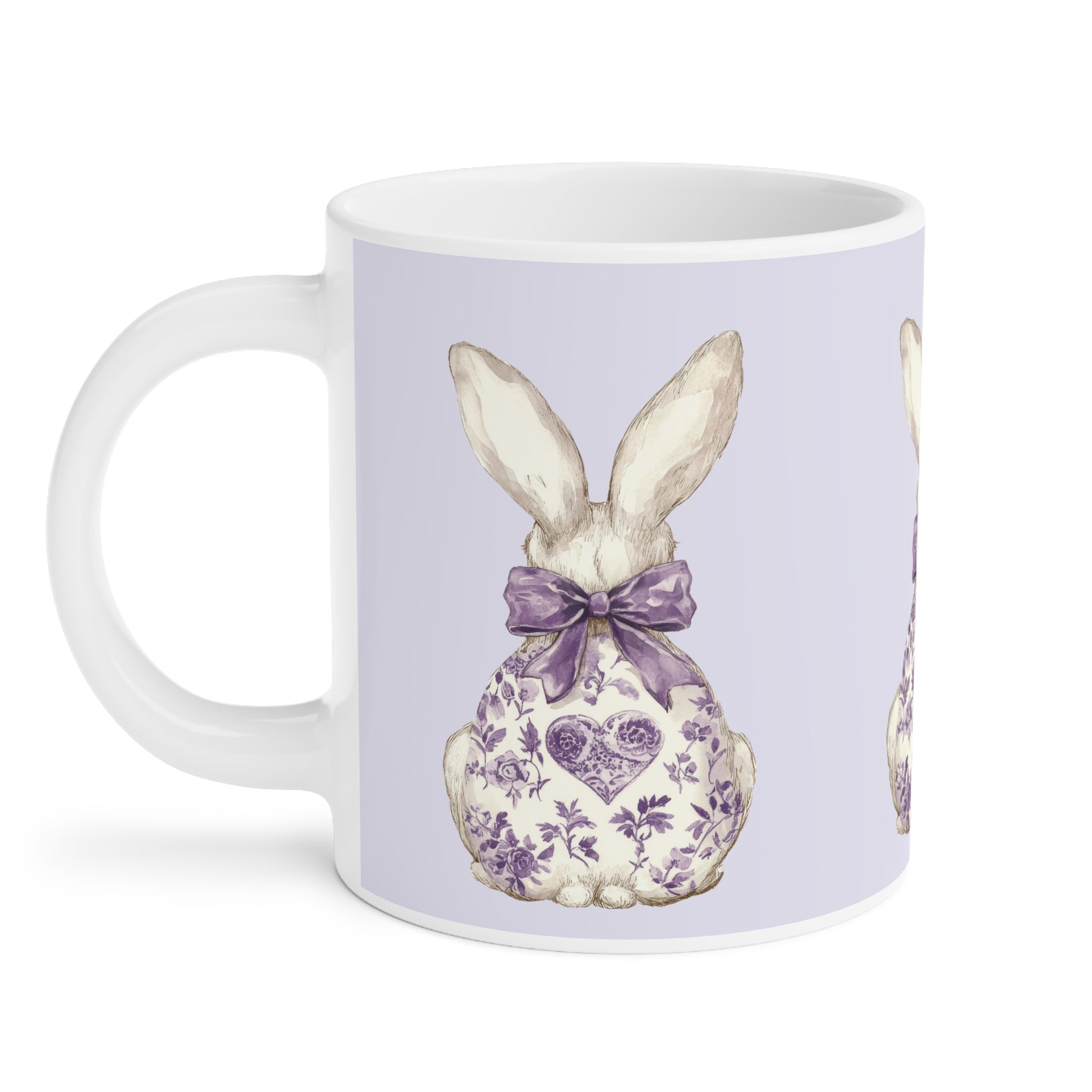 Purple Bunny Coquette Ceramic Mug