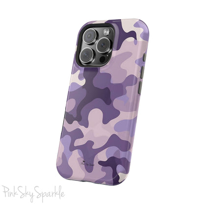 Purple Camo Magnetic iPhone Case