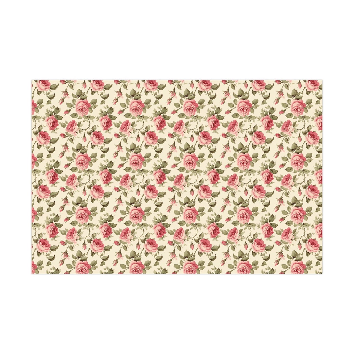 Rose Garden Gift Wrap Paper