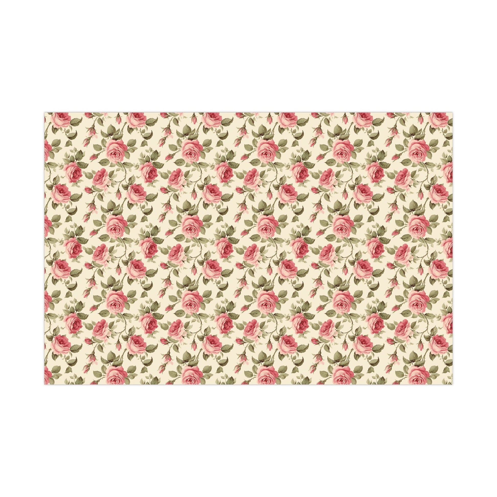 Rose Garden Gift Wrap Paper