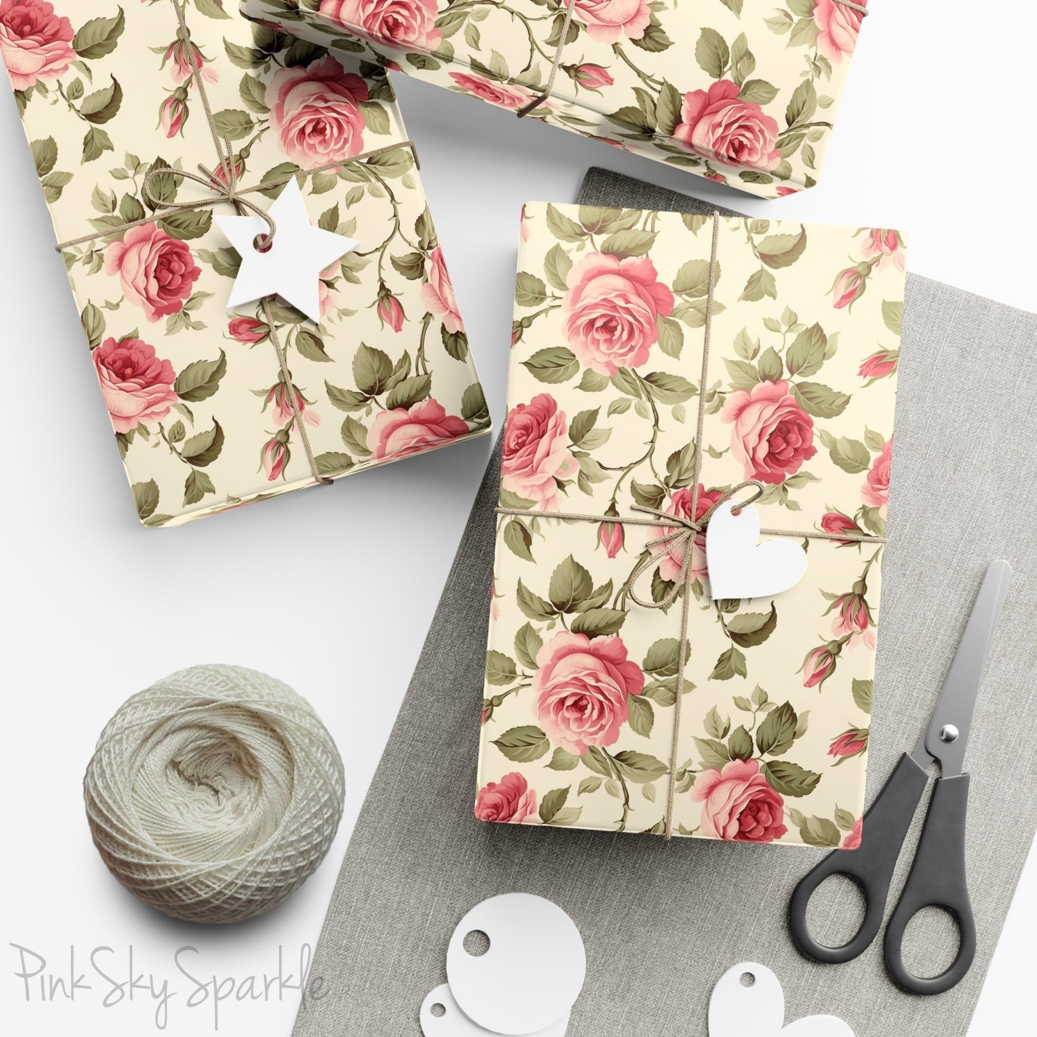 Rose Garden Gift Wrap Paper