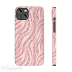 Rose Gold Zebra Slim iPhone Case