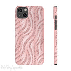 Rose Gold Zebra Slim iPhone Case